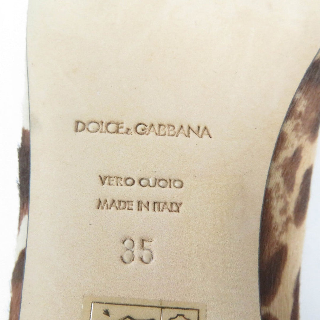 DOLCE&GABBANA Ballet shoes Main: Pigtails Brown type Women 35 Used Authentic