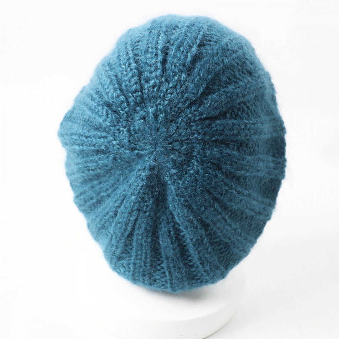 GUCCI Knit cap 331985 Main: 70% mohair, Main: 30% silk, Part: metal Blue type Women L Used Authentic