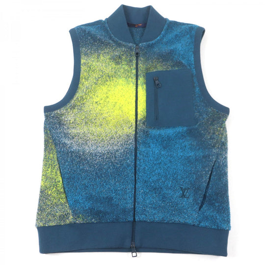 LOUIS VUITTON Vest Main: 90% cotton, Main: 10% nylon blue mens XS Used Authentic