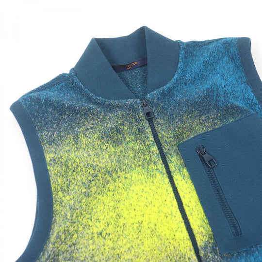 LOUIS VUITTON Vest Main: 90% cotton, Main: 10% nylon blue mens XS Used Authentic