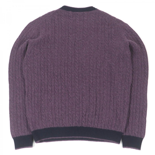 Ermenegildo Zegna sweater Main: 100% cashmere purple mens 54 Used Authentic