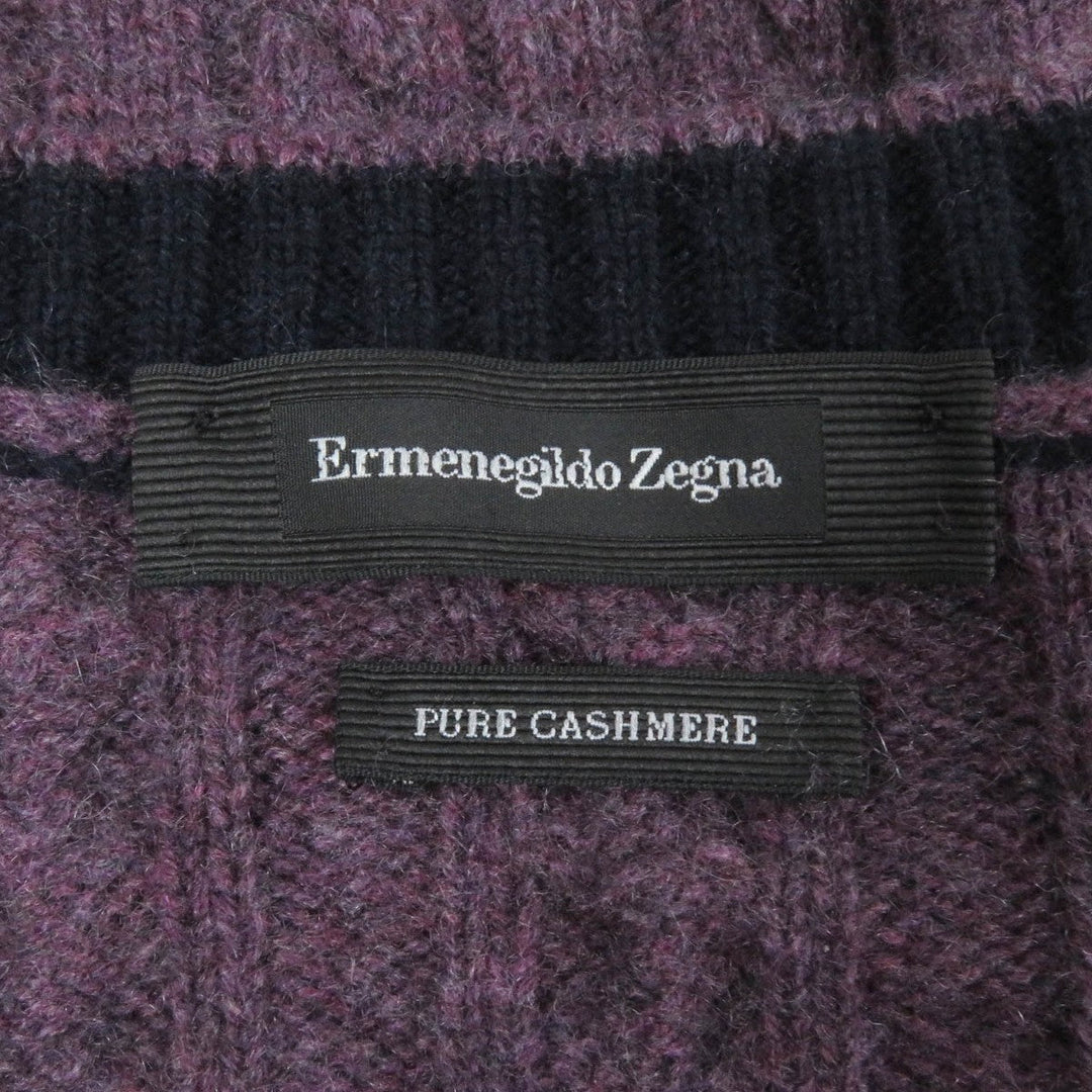 Ermenegildo Zegna sweater Main: 100% cashmere purple mens 54 Used Authentic