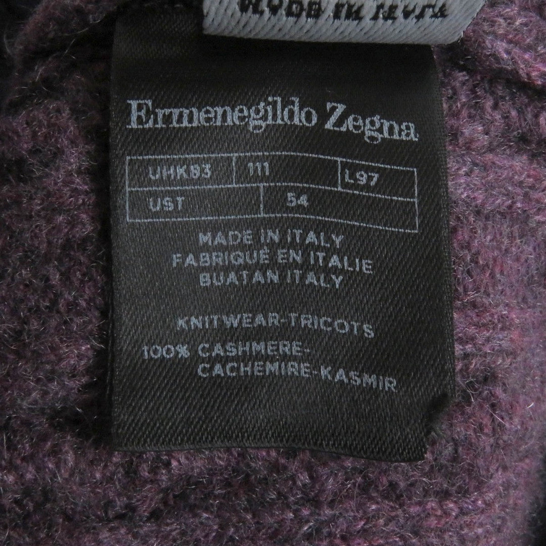 Ermenegildo Zegna sweater Main: 100% cashmere purple mens 54 Used Authentic
