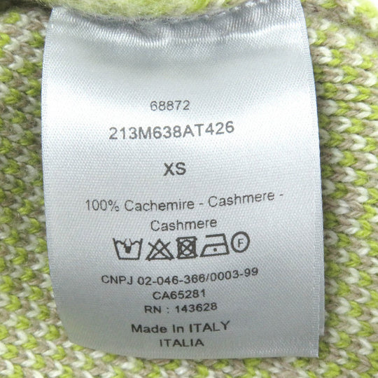 Dior HOMME sweater 213M638AT426 Main: 100% cashmere Brown green mens XS Used Authentic