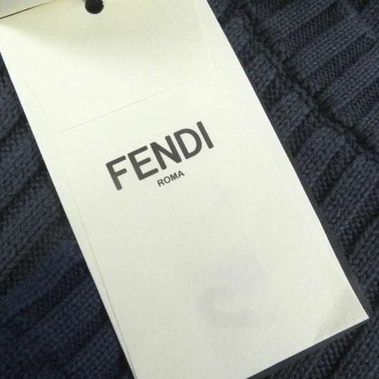 FENDI sweater FZX036 Main: 85% cotton, Main: 15% cashmere Blue gray mens 50 Used Authentic