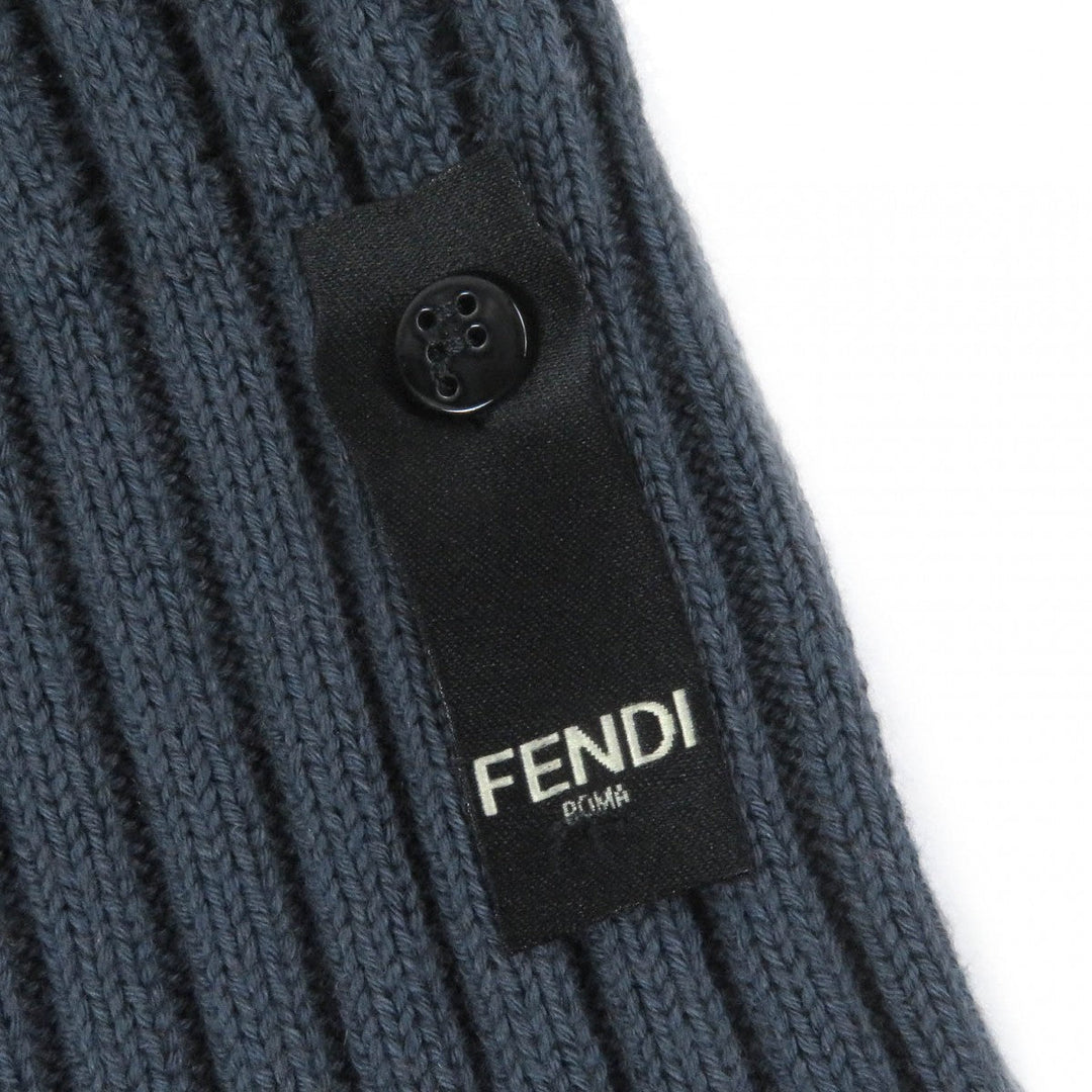 FENDI sweater FZX036 Main: 85% cotton, Main: 15% cashmere Blue gray mens 50 Used Authentic