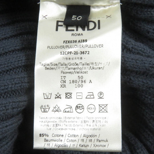 FENDI sweater FZX036 Main: 85% cotton, Main: 15% cashmere Blue gray mens 50 Used Authentic
