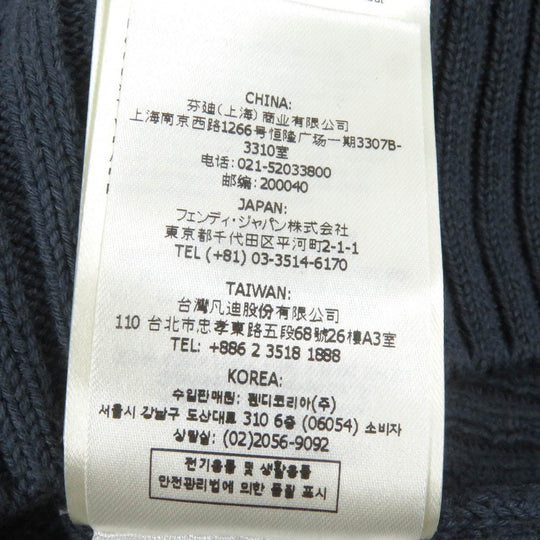 FENDI sweater FZX036 Main: 85% cotton, Main: 15% cashmere Blue gray mens 50 Used Authentic