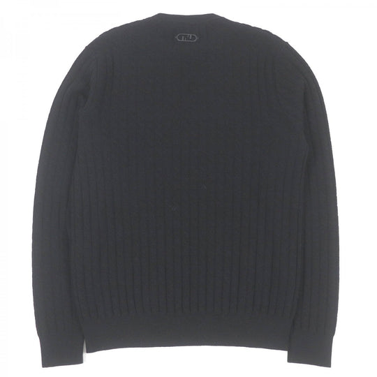 FENDI sweater FZX077 Main: 100% wool black mens 46 Used Authentic
