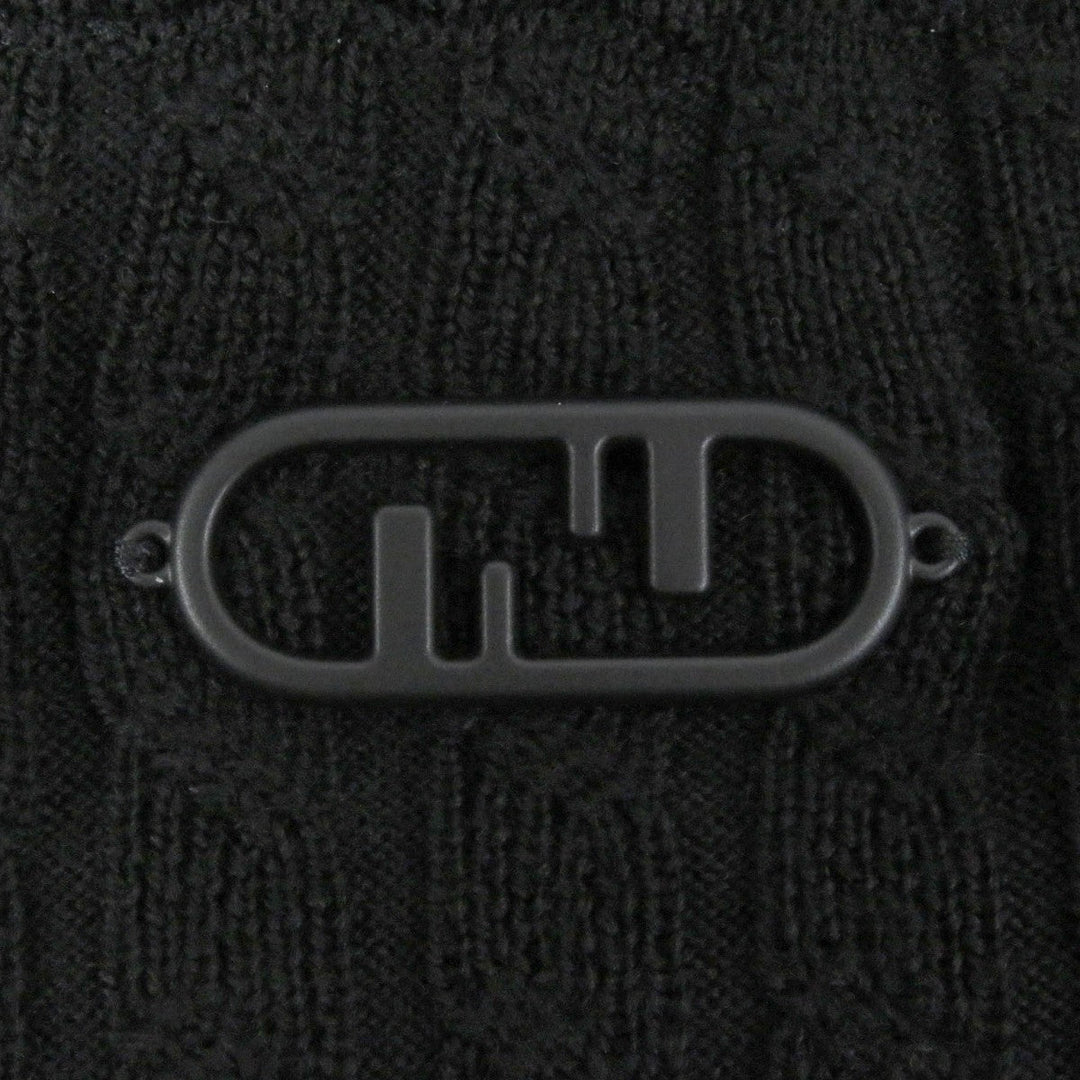 FENDI sweater FZX077 Main: 100% wool black mens 46 Used Authentic