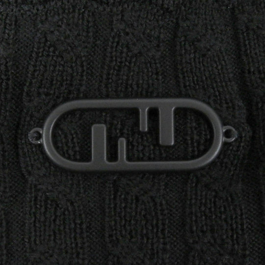 FENDI sweater FZX077 Main: 100% wool black mens 46 Used Authentic