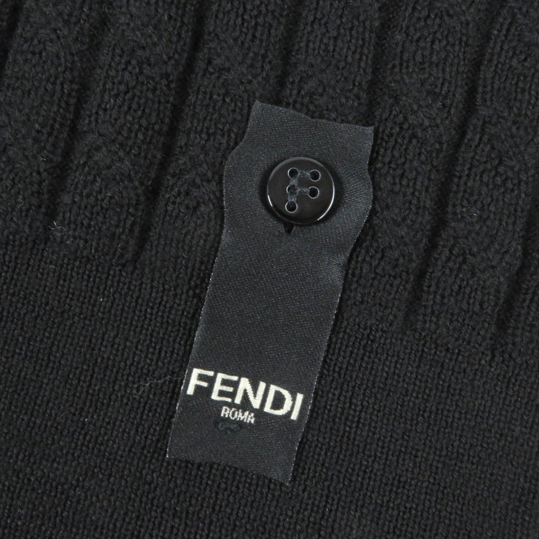 FENDI sweater FZX077 Main: 100% wool black mens 46 Used Authentic