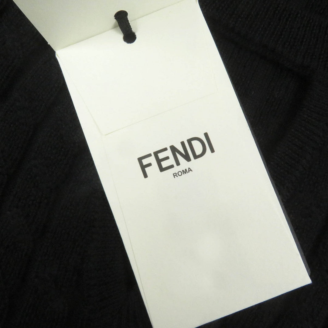 FENDI sweater FZX077 Main: 100% wool black mens 46 Used Authentic