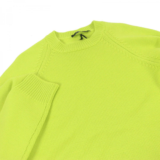 FENDI sweater FZX123 Main: 100% wool lime green mens 46 Used Authentic