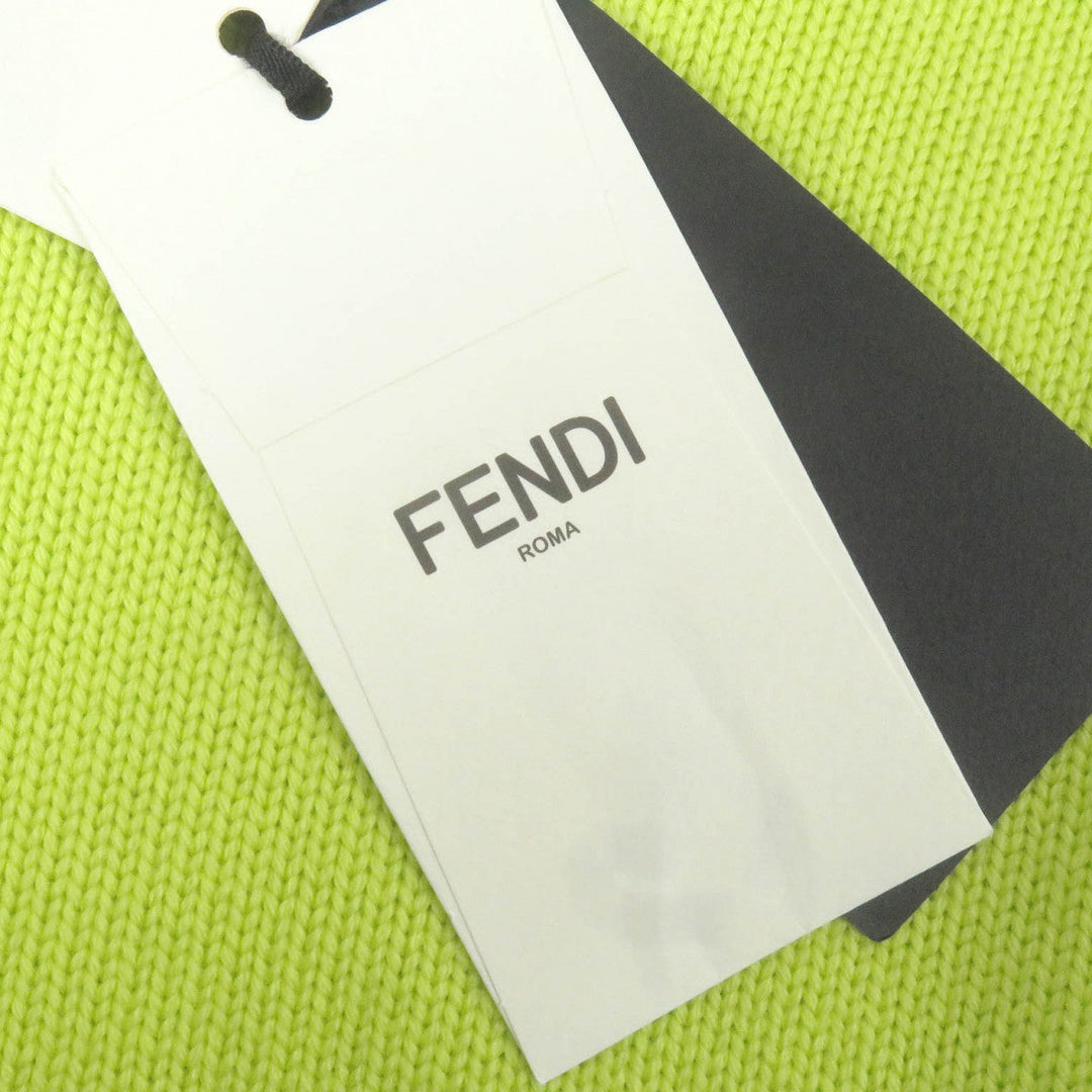 FENDI sweater FZX123 Main: 100% wool lime green mens 46 Used Authentic