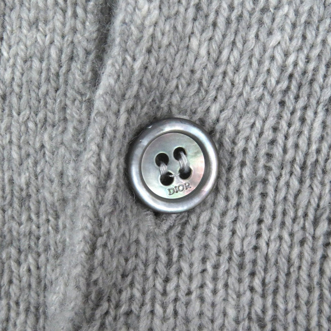 Dior HOMME sweater 243M830AT449 Main: 100% cashmere, part: 100% polyester gray mens XL Used Authentic