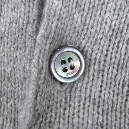Dior HOMME sweater 243M830AT449 Main: 100% cashmere, part: 100% polyester gray mens XL Used Authentic