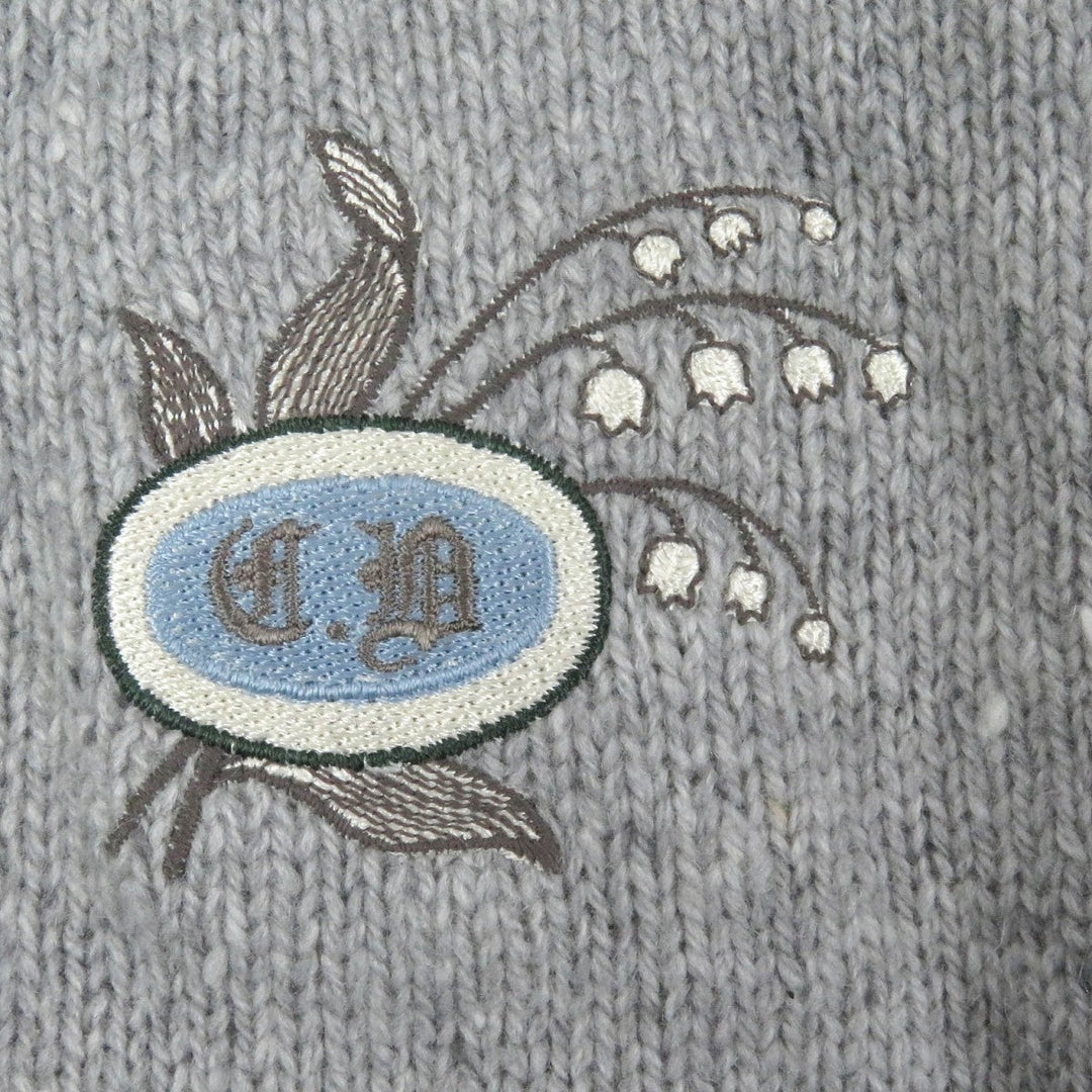 Dior HOMME sweater 243M830AT449 Main: 100% cashmere, part: 100% polyester gray mens XL Used Authentic