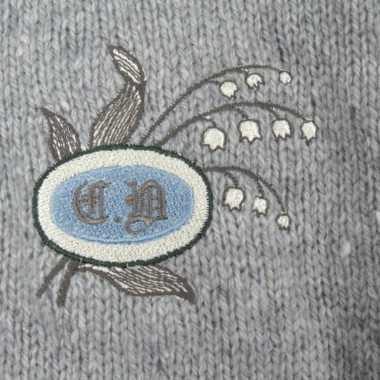 Dior HOMME sweater 243M830AT449 Main: 100% cashmere, part: 100% polyester gray mens XL Used Authentic