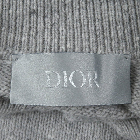Dior HOMME sweater 243M830AT449 Main: 100% cashmere, part: 100% polyester gray mens XL Used Authentic