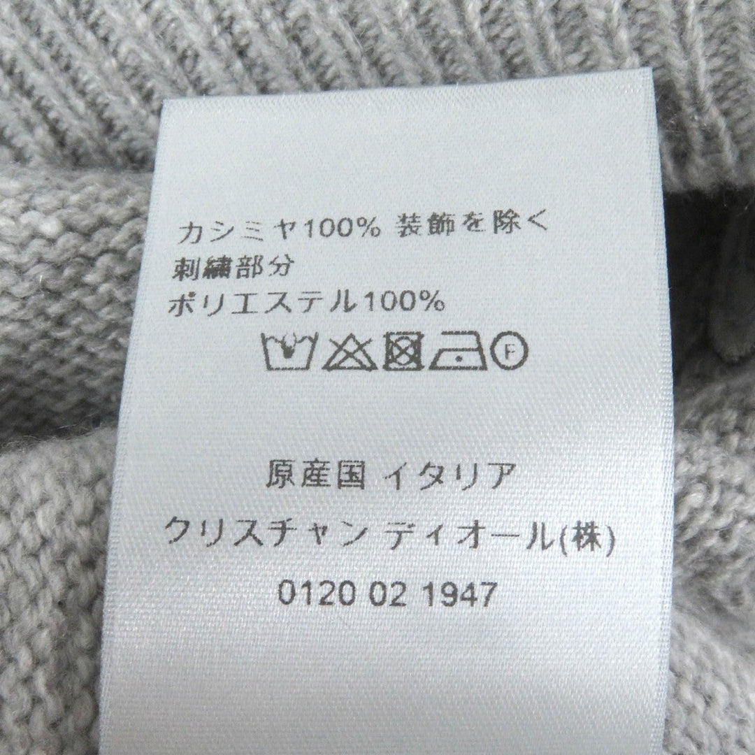 Dior HOMME sweater 243M830AT449 Main: 100% cashmere, part: 100% polyester gray mens XL Used Authentic