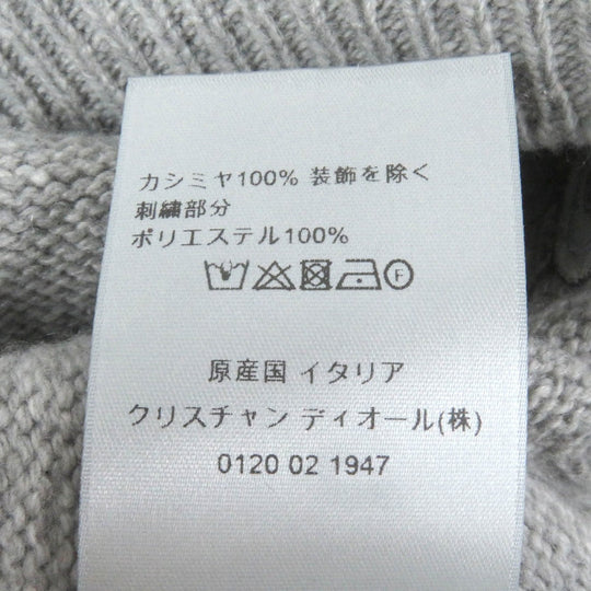 Dior HOMME sweater 243M830AT449 Main: 100% cashmere, part: 100% polyester gray mens XL Used Authentic