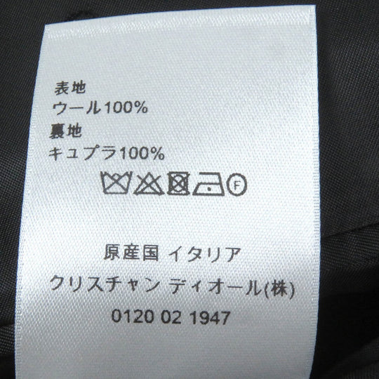 Dior HOMME tailored jacket 633C720A5495 Outer: 100% wool, Lining: 100% cupra black mens 50 Used Authentic