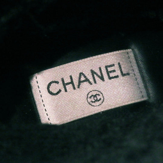 CHANEL short boots G34080 Main: Mouton, Part: Leather Black White Women 35 Used Authentic