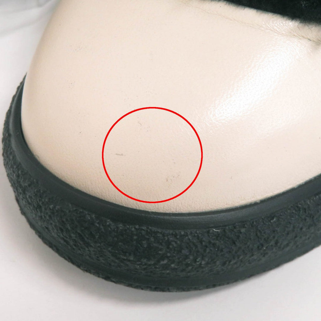CHANEL short boots G34080 Main: Mouton, Part: Leather Black White Women 35 Used Authentic
