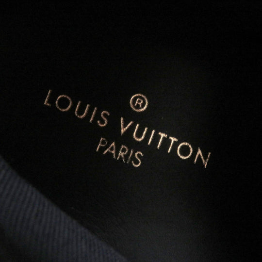 LOUIS VUITTON High cut sneakers canvas Navy LV Tattoo Line 5.5
