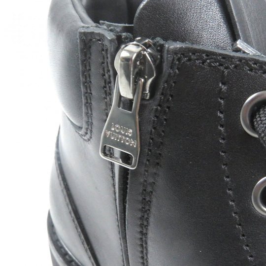 LOUIS VUITTON boots leather black Oberkampf Line 8
