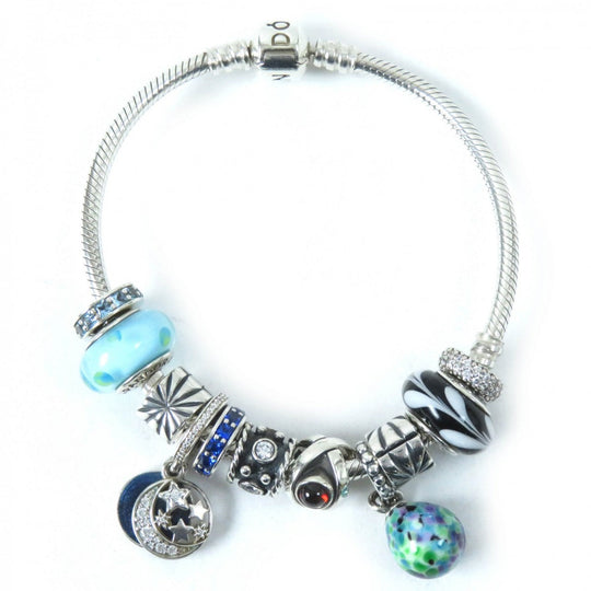 PANDORA bracelet Part: SV925 Silver Multicolor Women Used Authentic