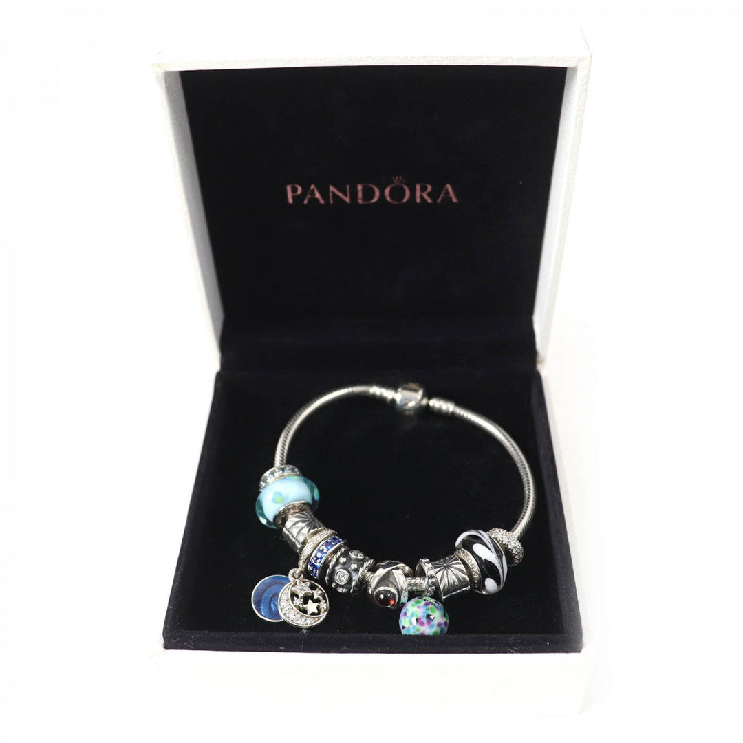 PANDORA bracelet Part: SV925 Silver Multicolor Women Used Authentic
