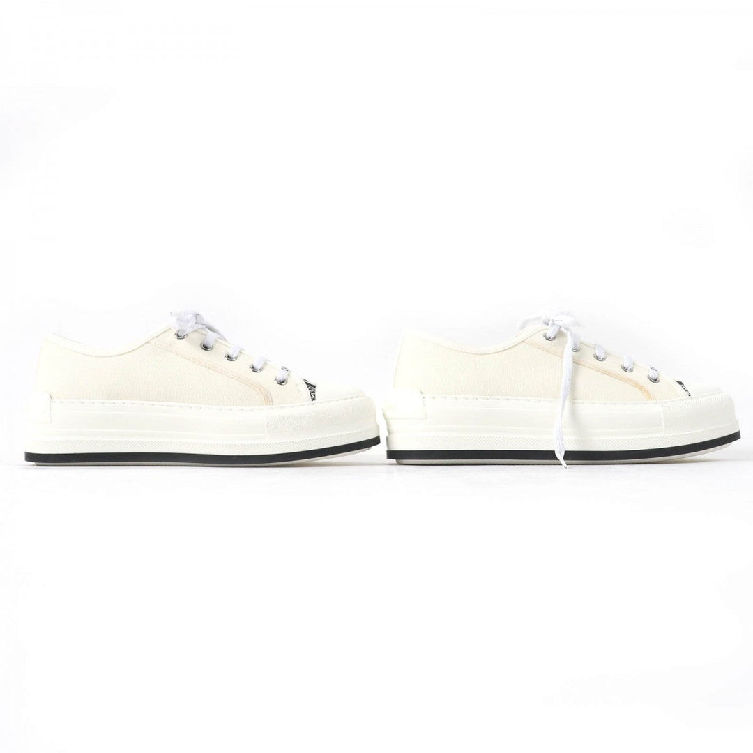 Christian Dior Low cut sneakers Main: Canvas Ivory Walk�fn�fDior Women 38 Used Authentic