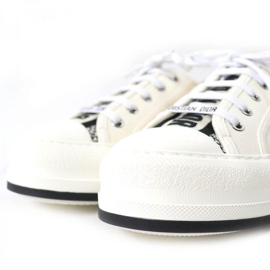 Christian Dior Low cut sneakers Main: Canvas Ivory Walk�fn�fDior Women 38 Used Authentic