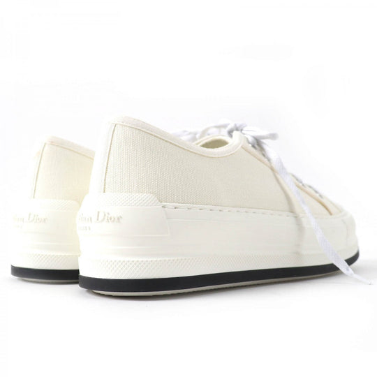 Christian Dior Low cut sneakers Main: Canvas Ivory Walk�fn�fDior Women 38 Used Authentic