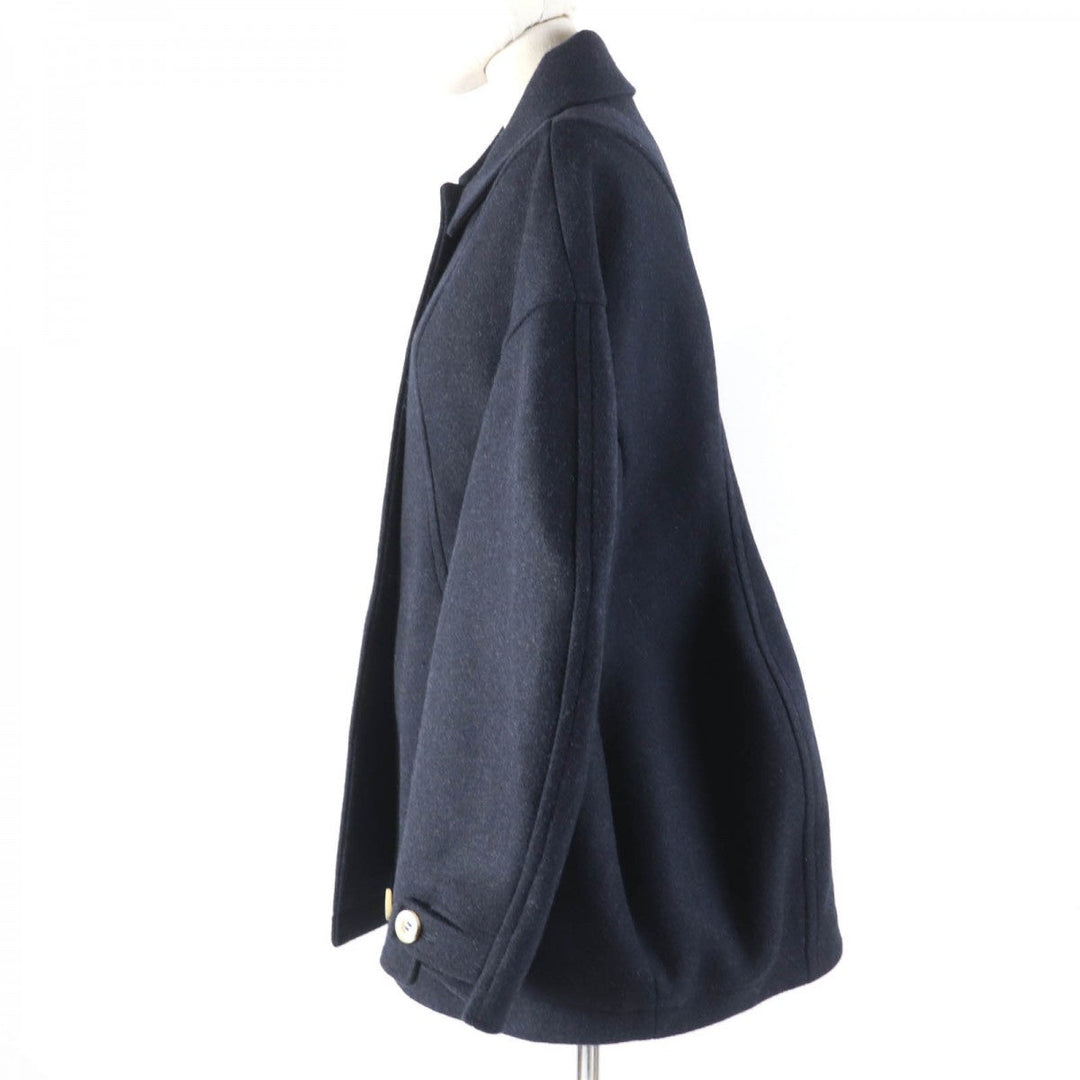 ENFOLD coat 300GA130-0480 Main: 90% wool, Main: 10% nylon, Part: 90% wool, Part: 10% nylon Dark navy SOLID JACKET Women 38 Used Authentic