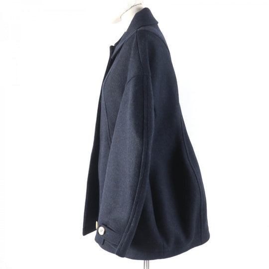 ENFOLD coat 300GA130-0480 Main: 90% wool, Main: 10% nylon, Part: 90% wool, Part: 10% nylon Dark navy SOLID JACKET Women 38 Used Authentic