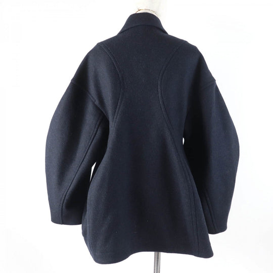 ENFOLD coat 300GA130-0480 Main: 90% wool, Main: 10% nylon, Part: 90% wool, Part: 10% nylon Dark navy SOLID JACKET Women 38 Used Authentic
