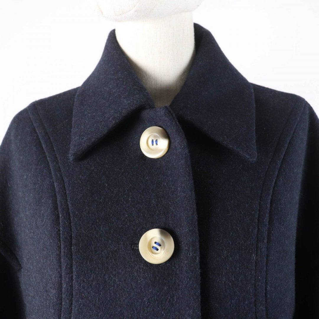 ENFOLD coat 300GA130-0480 Main: 90% wool, Main: 10% nylon, Part: 90% wool, Part: 10% nylon Dark navy SOLID JACKET Women 38 Used Authentic