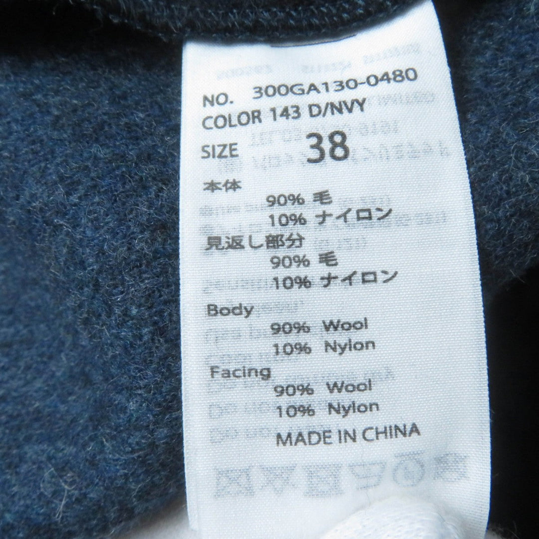 ENFOLD coat 300GA130-0480 Main: 90% wool, Main: 10% nylon, Part: 90% wool, Part: 10% nylon Dark navy SOLID JACKET Women 38 Used Authentic