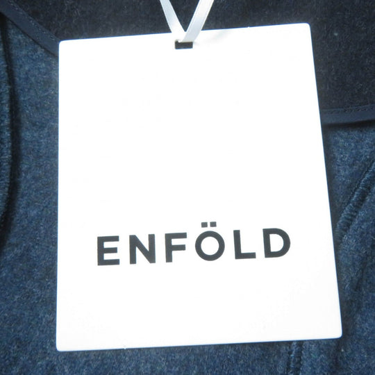 ENFOLD coat 300GA130-0480 Main: 90% wool, Main: 10% nylon, Part: 90% wool, Part: 10% nylon Dark navy SOLID JACKET Women 38 Used Authentic