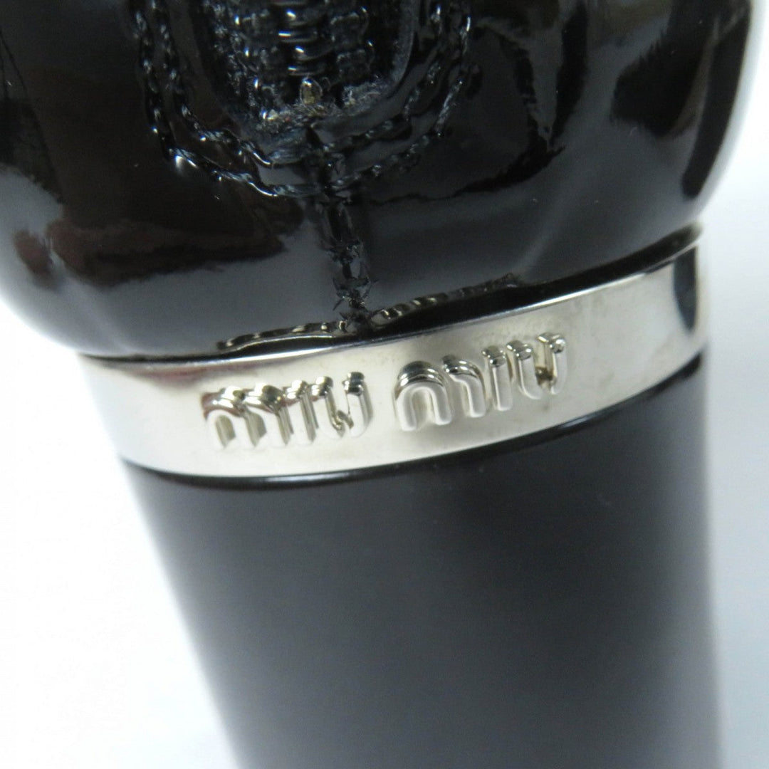 MIUMIU short boots 5T154C Main: Patent leather, Part: Cotton black Women 38.5 Used Authentic