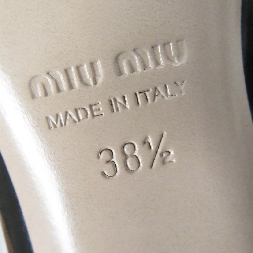 MIUMIU short boots 5T154C Main: Patent leather, Part: Cotton black Women 38.5 Used Authentic