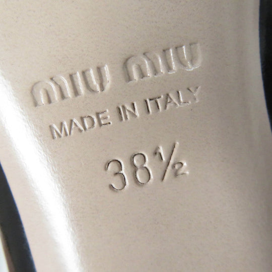MIUMIU short boots 5T154C Main: Patent leather, Part: Cotton black Women 38.5 Used Authentic