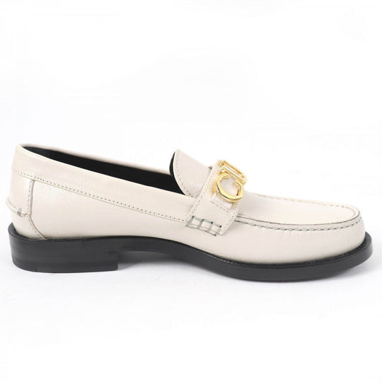GUCCI loafers 700036 Main: Leather Ivory Women 37 Used Authentic