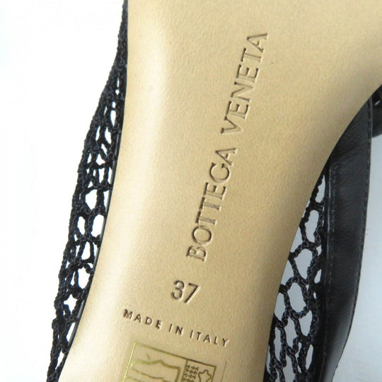 BOTTEGAVENETA pumps Mesh, Metal black Chain trim Women 37 Used Authentic