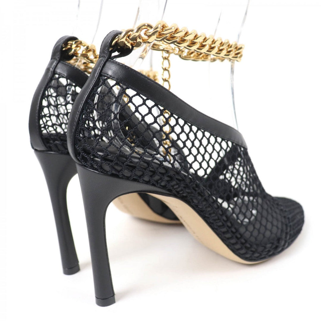 BOTTEGAVENETA pumps Mesh, Metal black Chain trim Women 37 Used Authentic