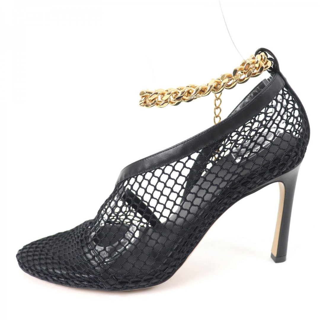 BOTTEGAVENETA pumps Mesh, Metal black Chain trim Women 37 Used Authentic