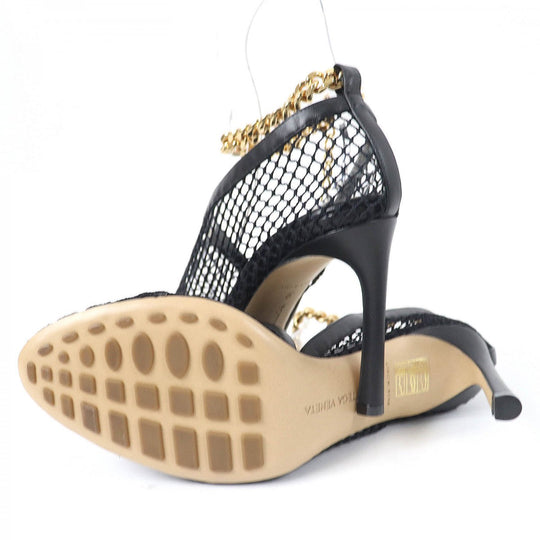 BOTTEGAVENETA pumps Mesh, Metal black Chain trim Women 37 Used Authentic
